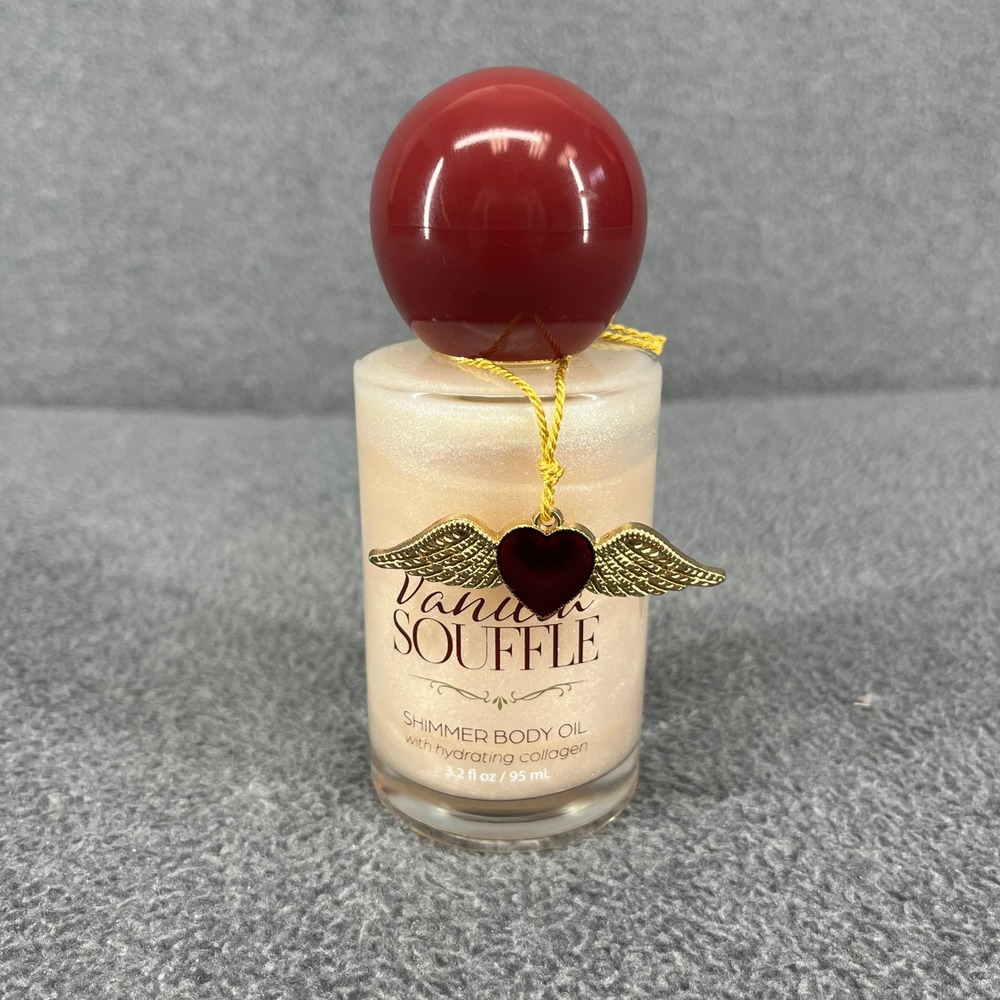 Enchante Accessories Vanilla Souffle Shimmer Body Oil 3.2 oz Hydrating Collagen